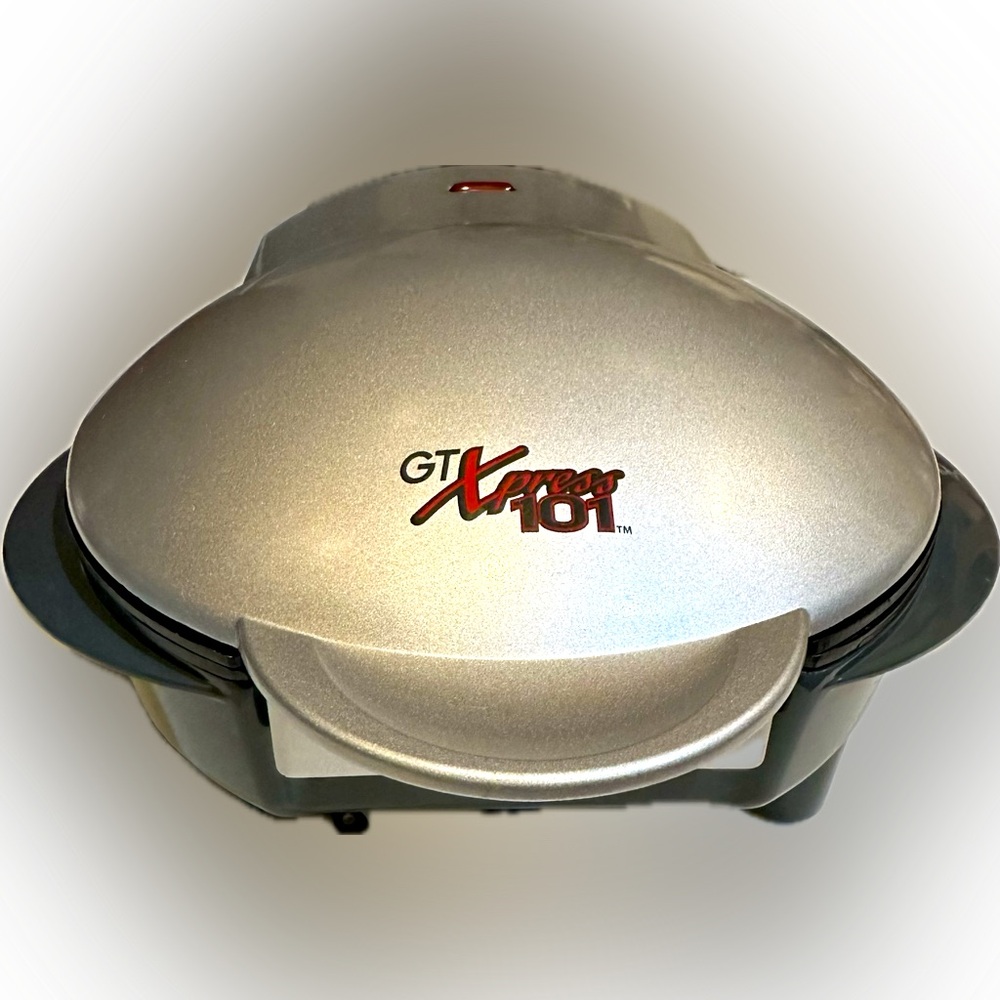 VTG GT XPRESS 101 MEAL SANDWICH DESSERT SILVER ELECTRIC COOKER GRILL 10”x9.5”